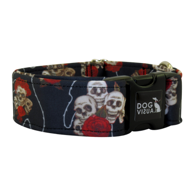 Obojok BLACK SKULL