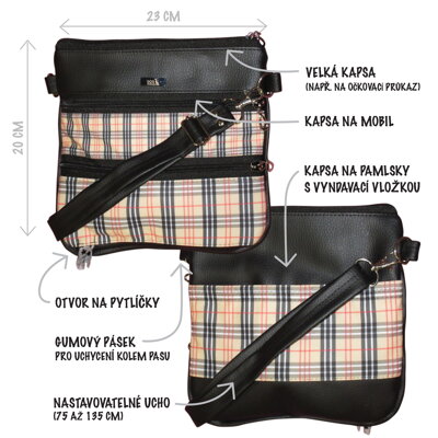 Leckerlitasche - BURBERRY STYLE BLACK