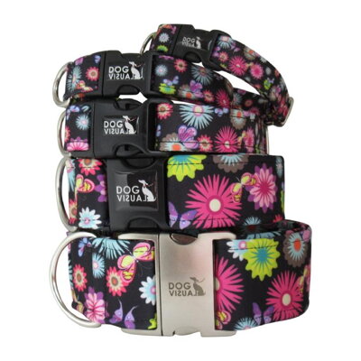 Halsband  BLACK FLOWERS 